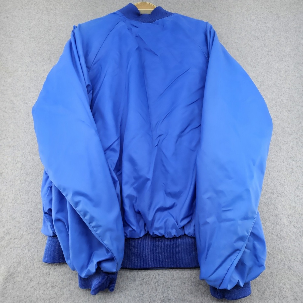 VINTAGE Hartwell  Jacket L‎ 80's Bomber USA Made Blue Snap Button - Picture 12 of 13
